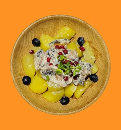 Картофель с грибами