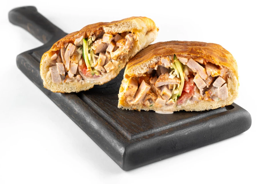 Шаурма в хлебе свиная