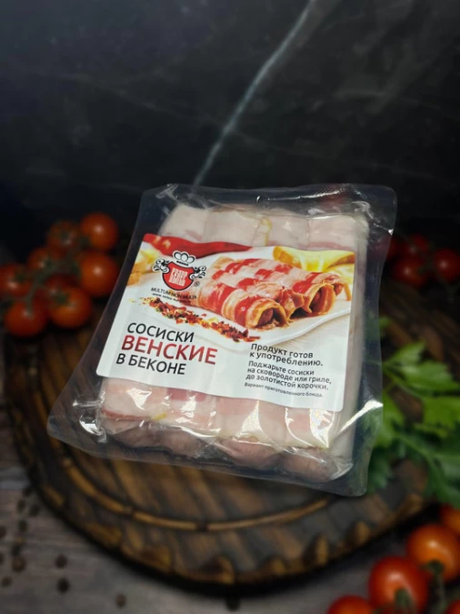 Сосиски "Венские в беконе"