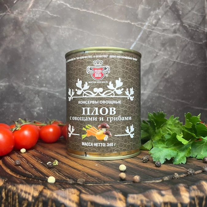 Плов овощной с грибами 340 г