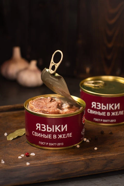 Языки свиные в желе ГОСТ 240 г