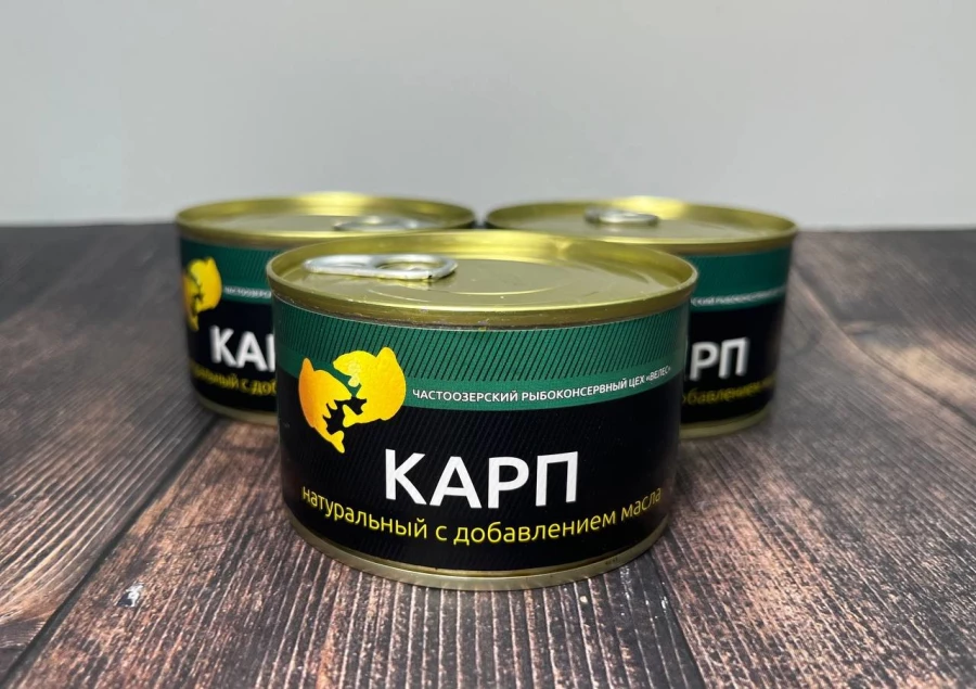 Карп натуральный с добавлением масла 240 г