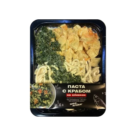 Паста с крабом на сливках 380г.