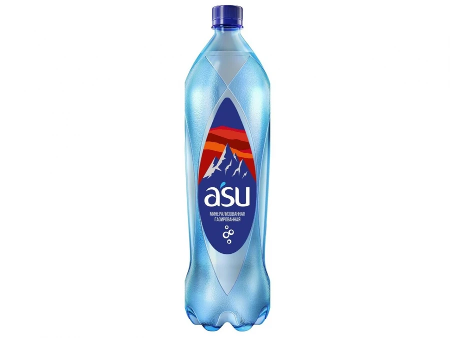 Вода Асу с газом 1.0 л