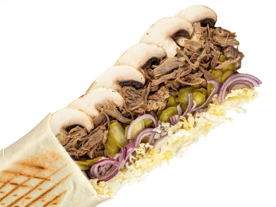 С говядиной шаурма