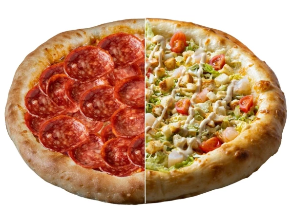 Пицца из половинок