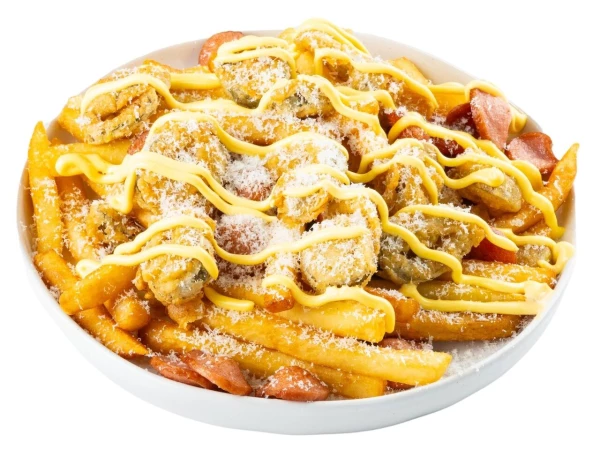 Фри с халапеньо и колбасками