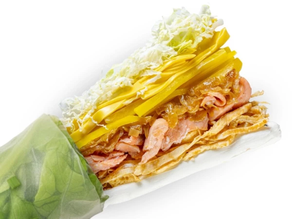 С жареным лососем