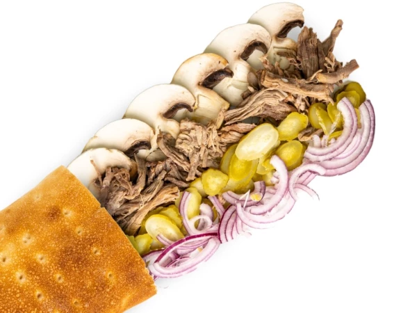 Панини с говядиной и грибами