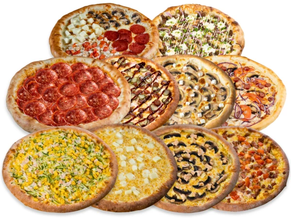 Десять пицц 33 см