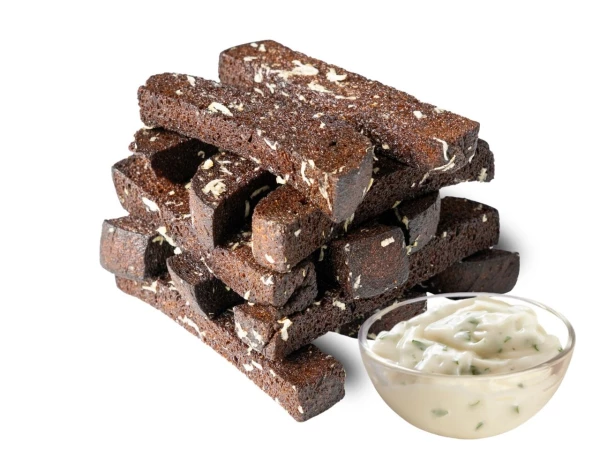 Гренки с соусом тартар