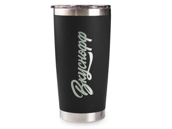 Черная термокружка