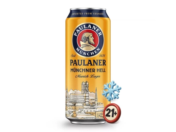 Paulaner Munchner Hell 4.9% 0.5L 