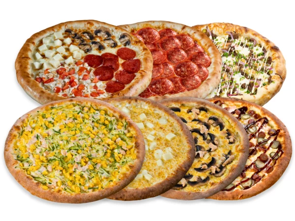 Семь пицц 33 см 