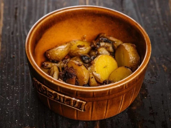  Картофель с грибами