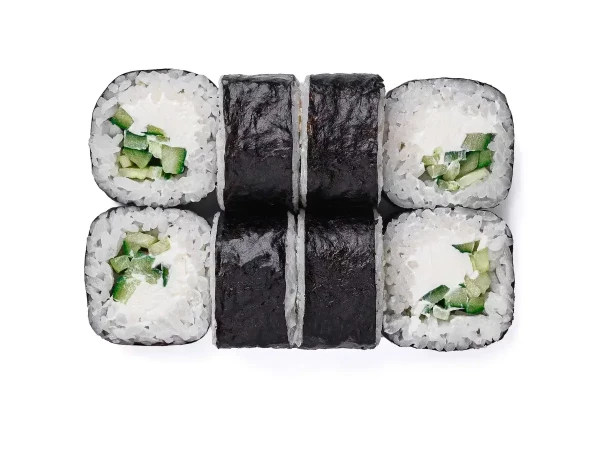 Сливочный ролл с огурцом