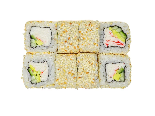 Ролл Калифорния в кунжуте