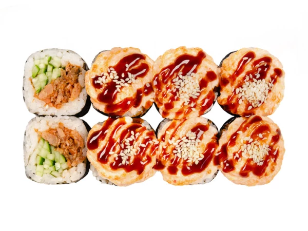 Запеченный ролл Лосось терияки