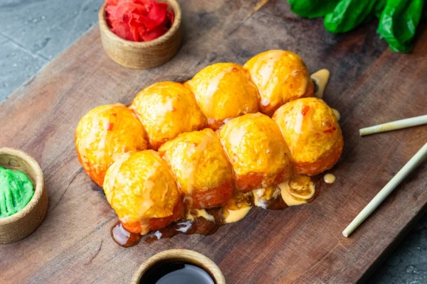 Запечёный с лососем