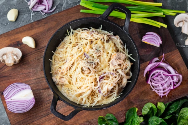 Паста с Курочкой и грибами