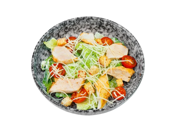 Салат Цезарь с курицей