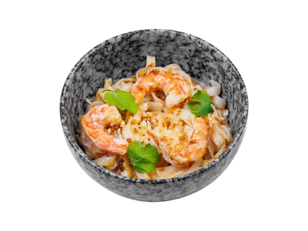 Лапша пад тай с курицей и креветками