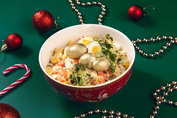 Оливье с курицей