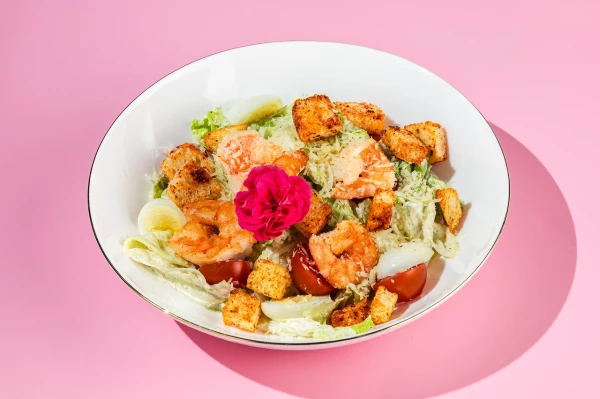 Цезарь с креветкой 