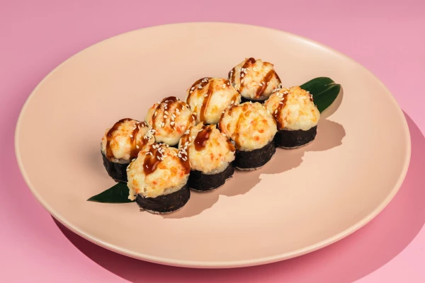 Запеченый с креветкой