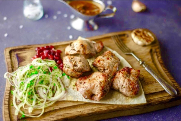 Мякоть баранья на углях