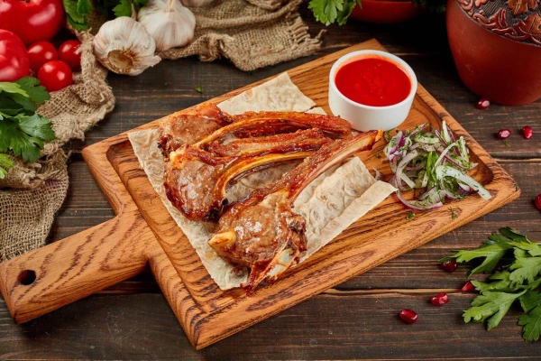 Шашлык из бараньей корейки
