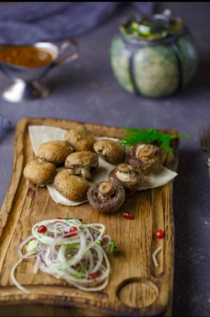 Шампиньоны на углях