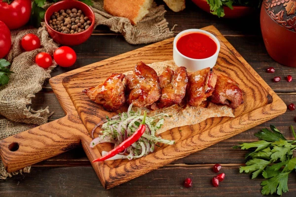 Шашлык из свиной шеи