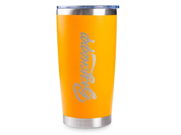 Оранжевая термокружка