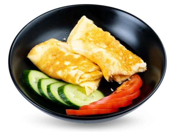 Омлет с помидорами