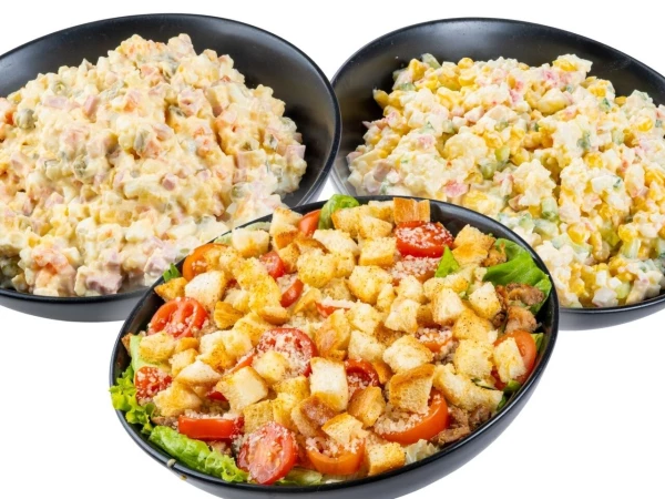 9 порций салата