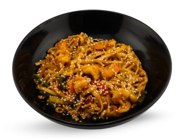 WOK с креветками