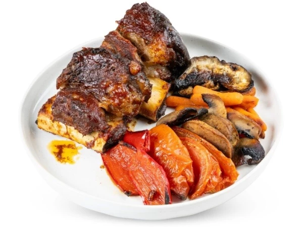 Говяжее ребро в соусе барбекю