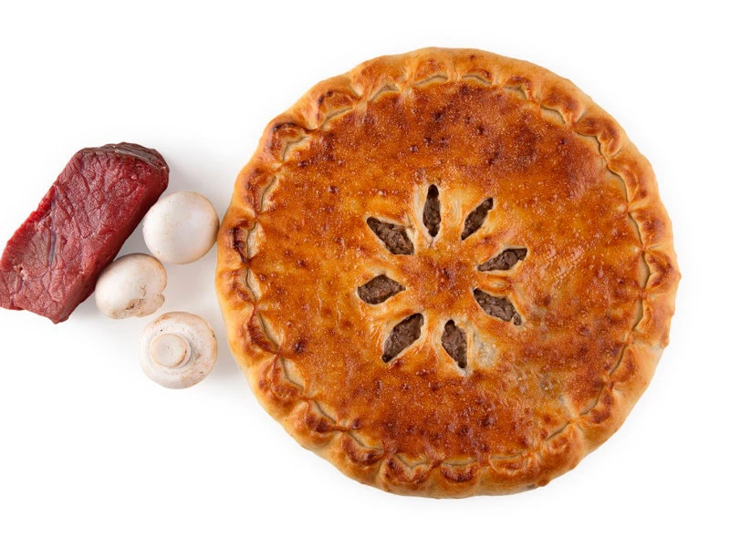 Пирог с мясом и грибами