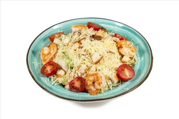 Салат Цезарь с креветкой