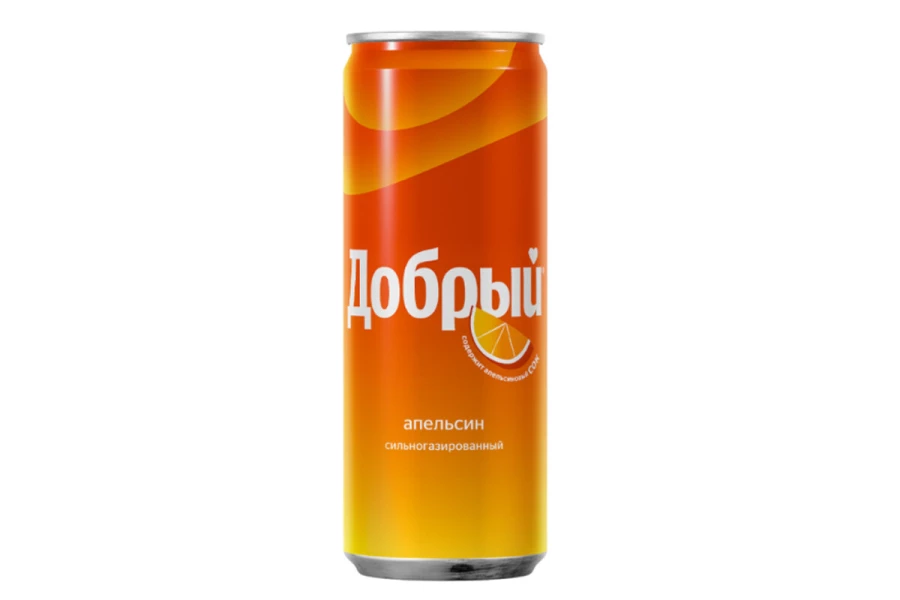 0.33л ДОБРЫЙ АПЕЛЬСИН газ. нап. ж/б