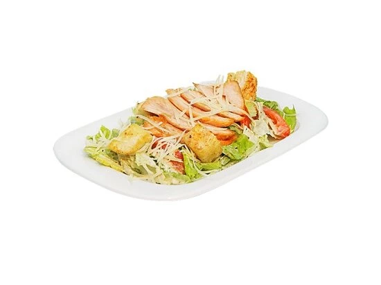 Салат "Цезарь" с лососем