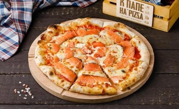 Пицца С маскарпоне,лососем и каперсами 580г