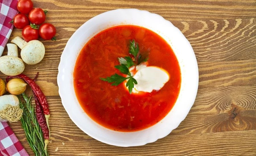 Борщ с мясом