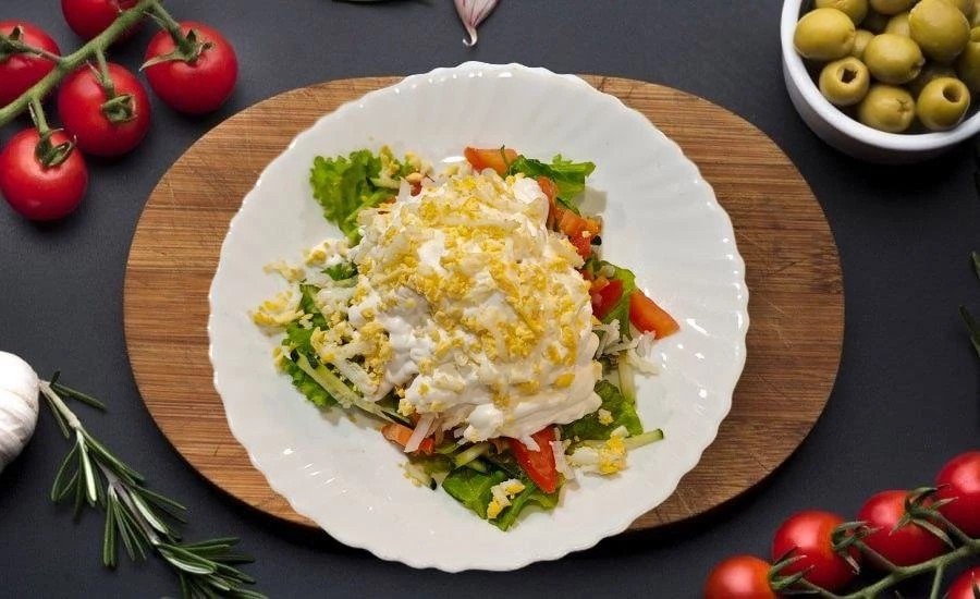 Мясной салат