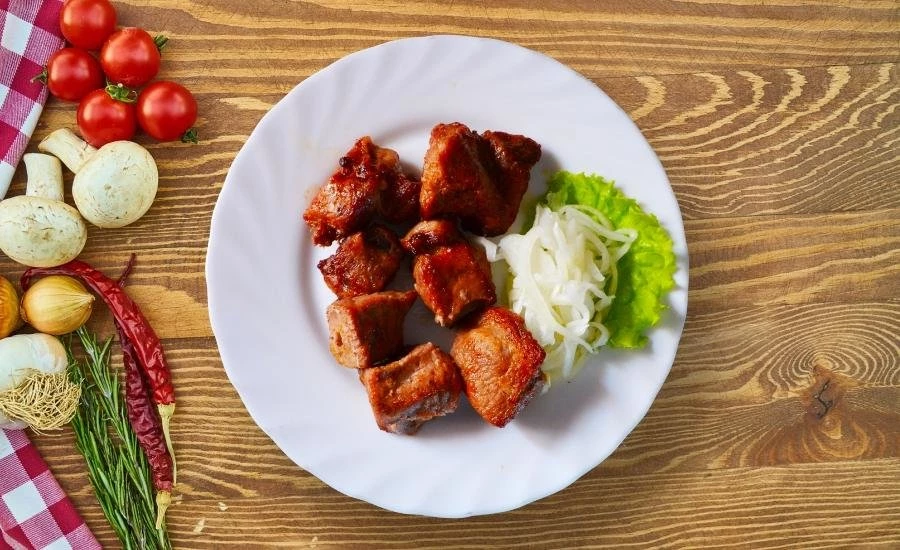 Шашлык из шейки свинины