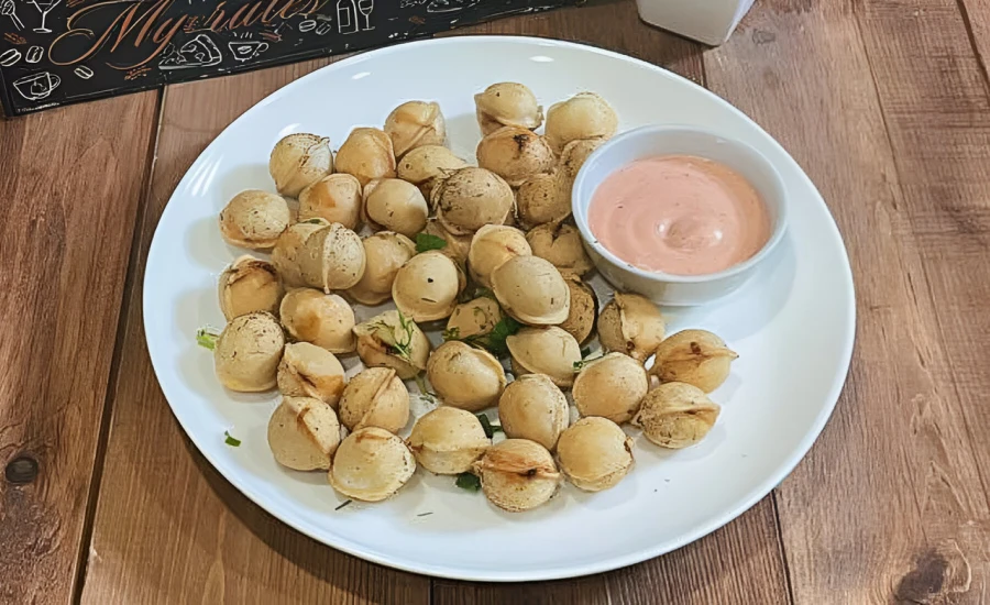 Пельмени домашние жареные