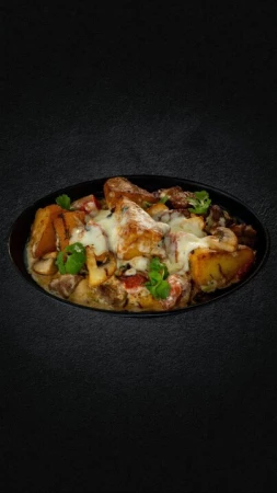 Сковорода с цыпленком