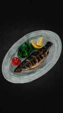 Форель на мангале