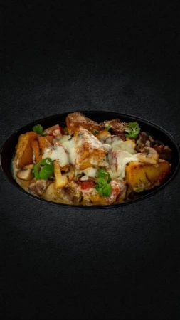 Сковорода с цыпленком 